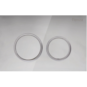 R&T Chrome Round Button Flush Plate